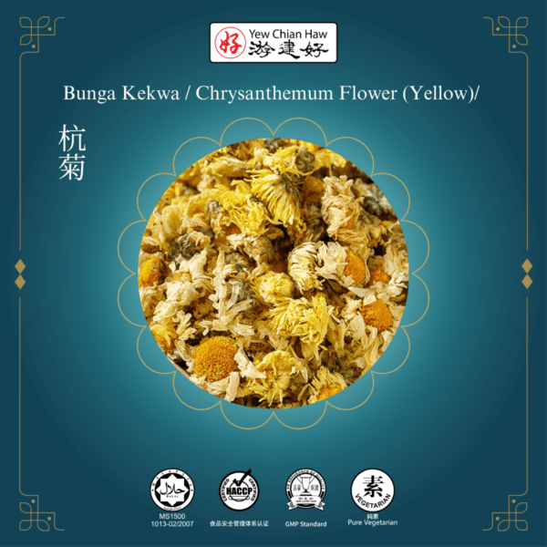 Bunga Kekwa / Chrysanthemum Flower (Yellow)/ 杭菊